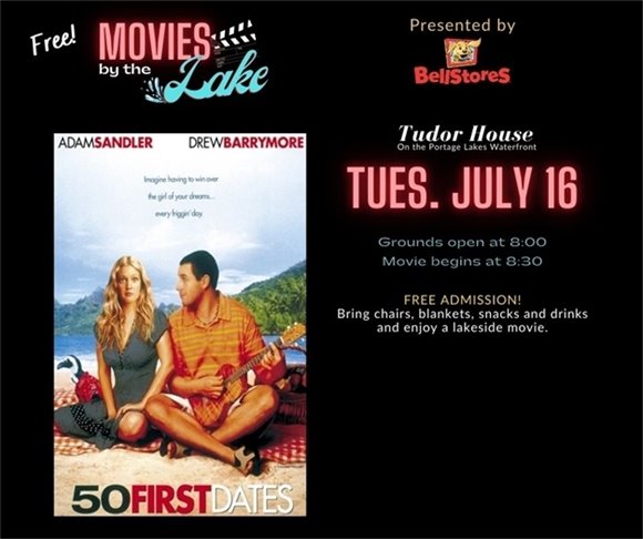 Movie by the lake flier