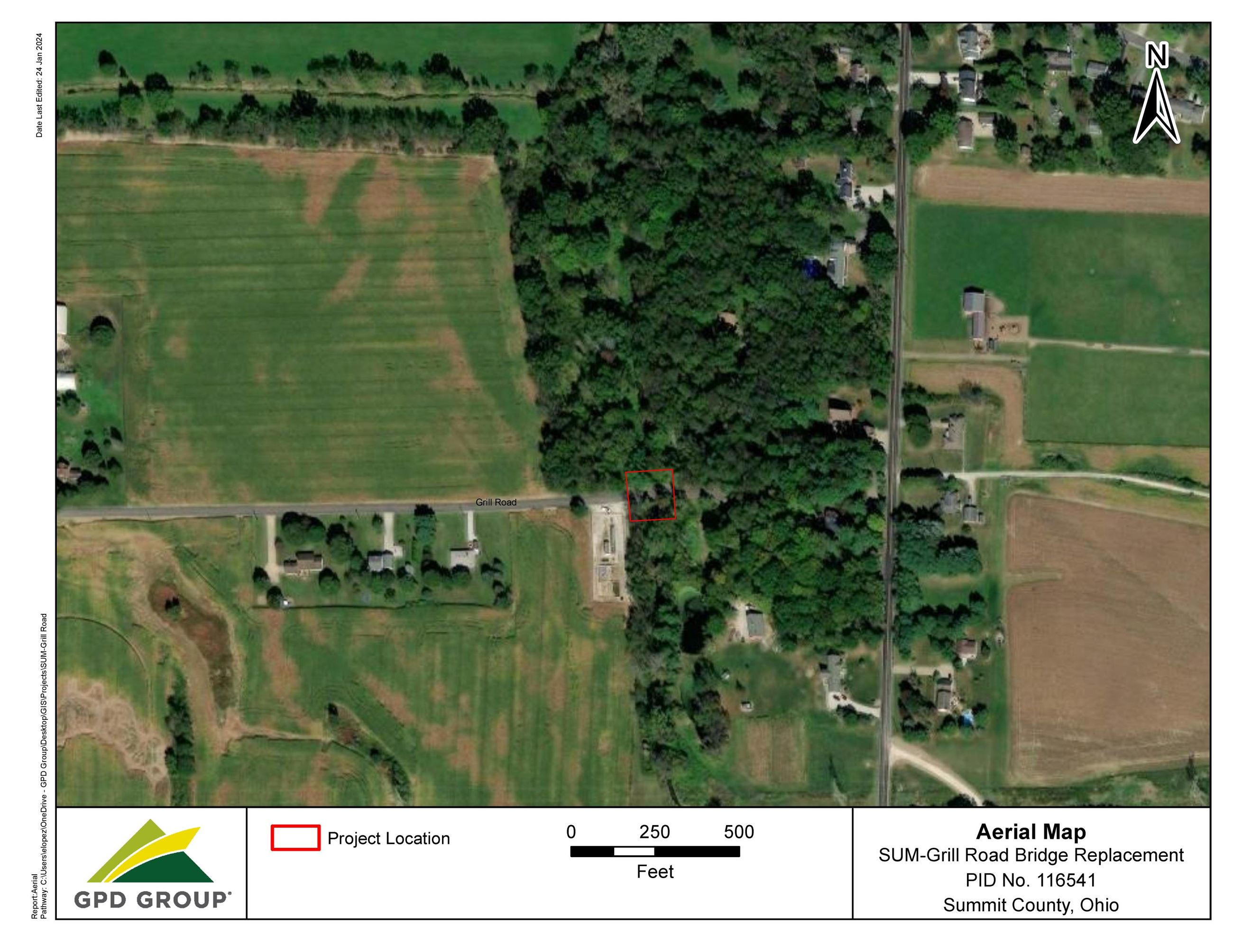 Grill Road Aerial Map